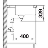 Blanco LEGRA 6 585x500/190 mm -Crna | ePonuda.com