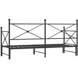  Krevet na rasklapanje bez madraca crni 75x190 cm čelik | shoptok.hr