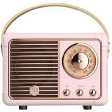 Bežični retro bluetooth mini radio HM11 rozi | Eponuda.ba