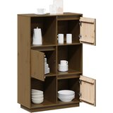  Visoka komoda boja meda 74 x 35 x 117 cm od masivne borovine | shoptok.hr