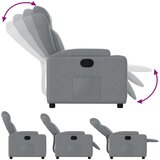 vidaXL Naslonjač za noge svijetlo sive tkanine | shoptok.hr