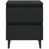  Noćni ormarići 2 kom crni 40 x 35 x 50 cm od konstruiranog drva | shoptok.hr
