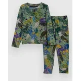 Heavyweight Fleece Kids Base Layer Suit jungle cats
