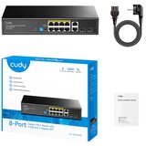 Cudy Svič 10/100/1000 10-port GS1010PS2/8 PoE+/2x Uplink/2x SFP/120W | Eponuda.com