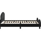  za djecu s uzglavljem Crna 90 x 190 cm Baršun | shoptok.hr