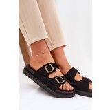 Boto Women's Sandals With Buckles On Cork Sole Black Sercele | Shoptok.si