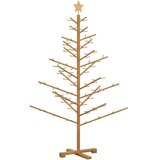  Drveno božićno drvce Smeđa 150 cm Masivno borovo drvo | shoptok.hr