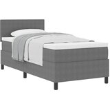 Krevet s opruga kutije Svijetlo siva i bijela. 80 x 200 cm | Eponuda.com