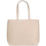 Shelvt Large beige studded shopper bag | ePonuda.com