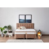Hanah home dušek, baza i uzglavlje za bračni krevet latte 140 x 190cm | ePonuda.com