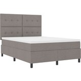  postelja s box springom z vzmetnico Taupe 140x190 cm iz tkanine, (22080847) | Shoptok.si