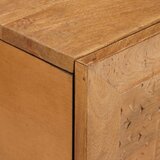  Kava Stol Svijetlosmeđa 80 x 54 x 40 cm Konstruirano drvo | Eponuda.com