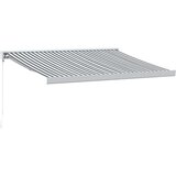 Maison Chic Zložljiva tenda - Senčniki antracit in bela 3,5x2,5 m tkanina in aluminij, (22041283) Cene