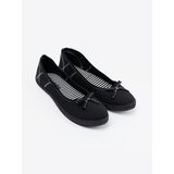 Shelvt Black fabric ballerinas with a bow | shoptok.hr