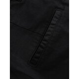 Ombre Classic men's chino shorts with rolled up leg - black | shoptok.hr