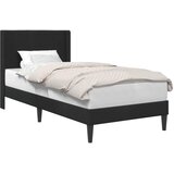  Krevetna konstrukcija s uzglavljem Crna 100 x 200 cm Baršun | shoptok.hr