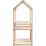 Krevet na kat s krovom 90 x 200 cm od masivne borovine | shoptok.hr