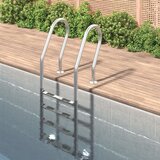 vidaXL Ljestve za bazen 54 x 38 x 184,5 cm od nehrđajućeg čelika | shoptok.hr