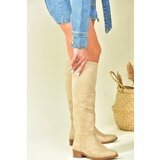 Fox Shoes Ten Women's Suede Flat-Sole Casual Boots Cene