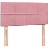 Box Spring krevet s madracem i LED ružičasti 80 x 220 cm baršunasti | shoptok.hr
