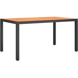  7-dijelni vrtni blagovaonski set crno-smeđi aluminijski | shoptok.hr