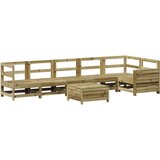  Vrtna sedežna garnitura 7-delna impregnirana trdna borovina, (21145944) | Shoptok.si