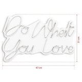 WALLXPERT dekorativna plastična led rasveta do what you love white | ePonuda.com