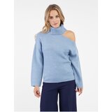 Orsay Light blue women's turtleneck with slit - Women | shoptok.hr