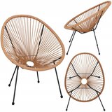 springos vrtna stolica od ratana,bež 72 x 82 x 85 cm | shoptok.hr