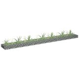 vidaXL gabionska povišena gredica od pocinčanog čelika 270x30x10 cm | shoptok.hr