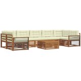  Set vanjskih sofa 8 kom. Prirodna i krem | shoptok.hr