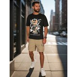 DStreet T-shirt męski z nadrukiem czarna | shoptok.hr