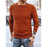 DStreet Sweter męski klasyczny rudy u