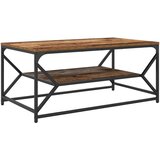  Kavna miza s policami Star les 90x50x40 cm - Inženirski les, (22008694) | Shoptok.si