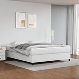 The Living Store Box spring postelja z vzmetnico bela 180x200 cm umetno usnje - Box Spring Postelja, (21516952) Cene