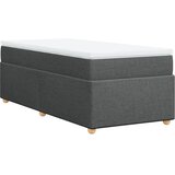  Krevet s oprugama i madracem tamnosivi 100 x 200 cm od tkanine | shoptok.hr