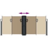  Uvlačiva bočna tenda 100 x 600 cm smeđesiva | shoptok.hr