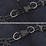 Vodootporni reflektirajući kaput s pojasom za pse modri L28 | shoptok.hr