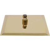  Glava za tuš od nehrđajućeg čelika 20 x 20 cm četvrtasta zlatna | shoptok.hr