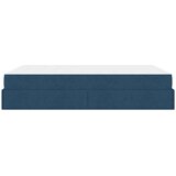  Posteljni okvir z vzmetnico z vzmetnico 2 pcs Modra blago, (5000127348) | Shoptok.si