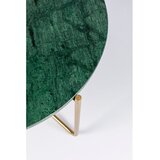 White Label Zelena/v zlati barvi okrogla mizica z marmorno mizno ploščo ø 70 cm Timpa – | Shoptok.si