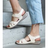 Gemre Beige platform sandals Nural | ePonuda.com