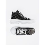 Shelvt Lace-up black platform sneakers | shoptok.hr