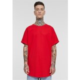 UC Men Men's Long Shaped Turnup Tee T-Shirt - Red Cene