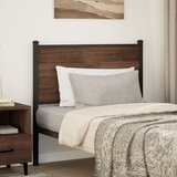 Maison Chic posteljno vzglavje - vzglavna omarica - nočna omarica rjavi hrast 90 cm inženirski les in jeklo, (21709011) Cene