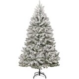  Umjetno božićno drvce 300 LED sa šarkama i kuglicama 270 cm | shoptok.hr