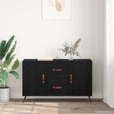  Kreveta Crni hrast 100 x 36 x 60 cm Konstruirano drvo Slike