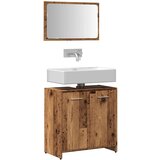 Maison Chic Kopalniška omarica - Kopalniški kabinet z ogledalom Stari lesni inženirski les, (21794683) | Shoptok.si