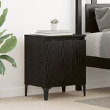 vidaXL Nočna omarica Črna Oreh Črni oreh Inženirski les 40 x 30 x 50 cm | Shoptok.si