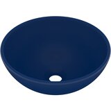 Maison Chic Razkošen Umivalnik - Kopalna umivalnik - Lavabo okrogel mat temno moder 32,5x14 cm keramičen, (21684658) Cene